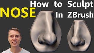 How To Sculpt The Nose In Zbrush