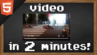 Learn HTML video in 2 minutes 