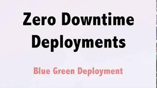 DevOps: Zero Downtime Deployments using blue green deployment model