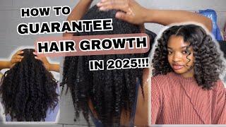 My Natural Hair Routine to GUARANTEE HAIR GROWTH in 2025!!! | Wash Day