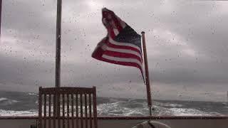 Following seas in Chesapeake Bay aboard DeFever 52