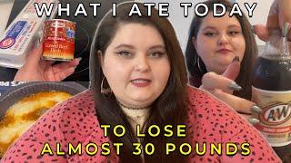 Amberlynn "What I Ate Today"  To Lose Almost 30 Pounds