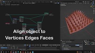 Align object to Vertices Edges Faces - blender - 3.4.0