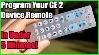 Programming a GE Big Button 2 Device Remote to Your Devices!