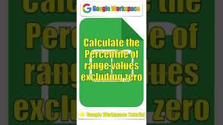 Calculate the Percentile of range values excluding zero #Shorts