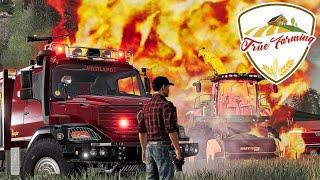 LS19 True Farming #1031 - JD Häcksler in FLAMMEN! Großeinsatz auf der Wiese - Farming Simulator 19