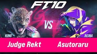 FT10 - Judge Rekt (King) vs. Asutoraru (Reina) - TEKKEN 8 (1440p)