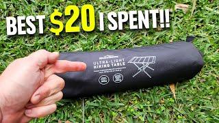 $20 ULTRALIGHT HIKING TABLE from ALDI!!