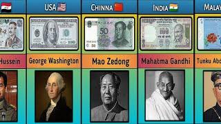 Comparison : People's On Currency Notes Pictures From Different Countries