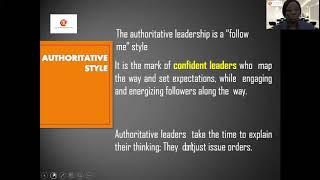 LEADERSHIP STYLES