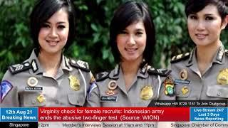 Virginity check for female recruits: Indonesian army ends the abusive two-finger test