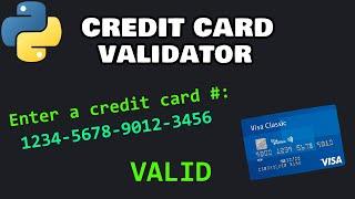 Credit card validator in Python 