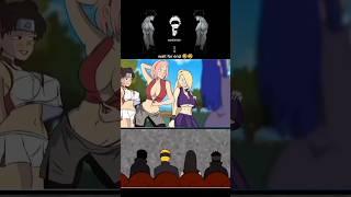 Naruto squad react on hinata sakura  #naruto #viral #reaction #animation #anime #short #fun #shorts