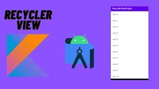 How to make a simple RecyclerView in Android Studio | Android | Kotlin |