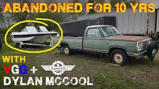 Will an ABANDONED Truck AND Boat Run After 12 Years!? - Part 2