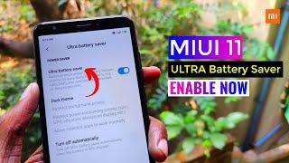 Enable Ultra Battery Saver in MIUI 11 Features | Ultra Battery Saver in MIUI 11 | MIUI 11 Features