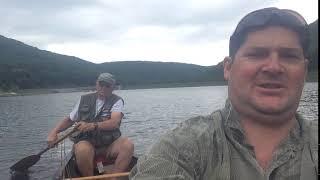 Chris making his Dad do all the work paddling Canoe Lyman Lake 2016