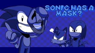 if majin Sonic has a mask all the time?(animated)