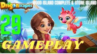 Dragonscapes Wood Island Complete & Stone ısland Gameplay(Level UP 38)