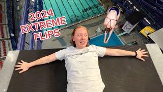 2024 EXTREME FLIPS to Celebrate the New Year! (3 year high diving transition)