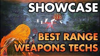 NARAKA BEST RANGE WEAPONS TECHS - INSANE SHOOTING SPEED