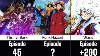 The Longest Arcs in One Piece