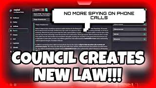 Council Creates New Act on Spying on Phone Calls | NoPixel 4.0 GTA RP