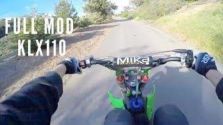 Full Mod KLX110 Build On Pitbike Track With Mike French & Kyle Katsandris