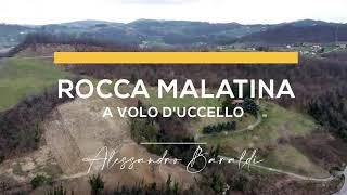 Rocca Malatina a volo d'uccello