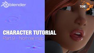 Blender Complete Character Tutorial - Part9 - Normal Map -  (v2)