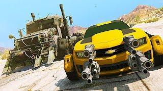 MEGATRON VS BUMBLEBEE / GTA 5 TRONSFORMERS Mods