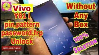 How to Vivo Y81i (1812) pin/pattern/ password/frp Unlock without box