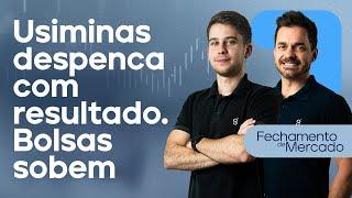  26/07/24 - USIMINAS DESPENCA COM RESULTADO | BOLSAS SOBEM  | Fechamento de Mercado