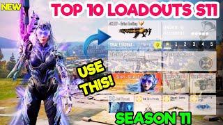 TOP 10 LOADOUTS in "SEASON 11" of Cod Mobile! | codm br best gunsmith | codm br best guns | codm br