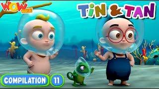 Cartoon Video | Tin And Tan | Kids Show | Compilation 11 | WowKidz Jr