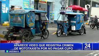 La Victoria: salen a la luz nuevas imágenes de crimen de mototaxista