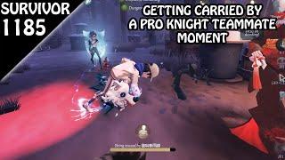 Getting carried by a pro knight moment - Survivor Rank #1185 (Identity v)