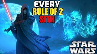 Every Single Rule of 2 Sith In Star Wars - Darth Bane to Darth Sidious (1,000 Years)