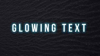 Glowing text effect using css animation by html online