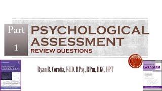 #RyanCorona: Psychological Assessment Review Part 1