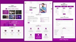 Complete Responsive Parallax Portfolio Website Using HTML CSS And JavaScript - Bootstrap