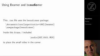 Using Beamer with Beaudiomer to turn .tex into .mp4