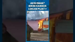 Lokasi Pijat Plus-plus Hangus, Emak-emak Kompak "Bumi Hanguskan" #shorts