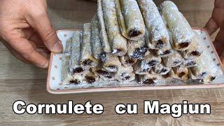 Cornulețe cu MAGIUN de prune - Cea mai ușoară metodă de a face cornulețele - Rețetă rapidă