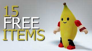 GET 15 FREE ROBLOX ITEMS! 