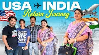USA ️ India | Return Journey | Jayaprada Challa | Emotional | Family Vlogs