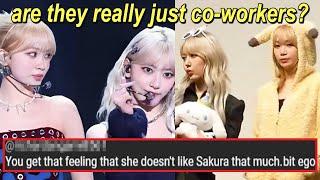 are Sakura & Chaewon just co-workers? (SsamKkura REAL moments 2018-2024)