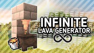 How to build an infinite LAVA generator | Minecraft 1.18