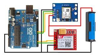 SIM800L GPS Tracker | Send GPS Data To Server Using Arduino and PHP
