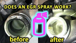 Can you clean EGR valve without removing it? Spray vs. manual cleaning, before and after!